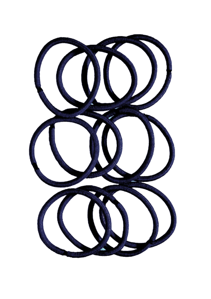 Snag Free Elastic Thick 12 Pack Navy