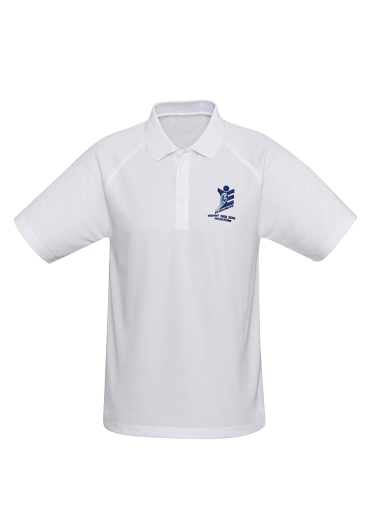 Trident High School Polo Shirt White