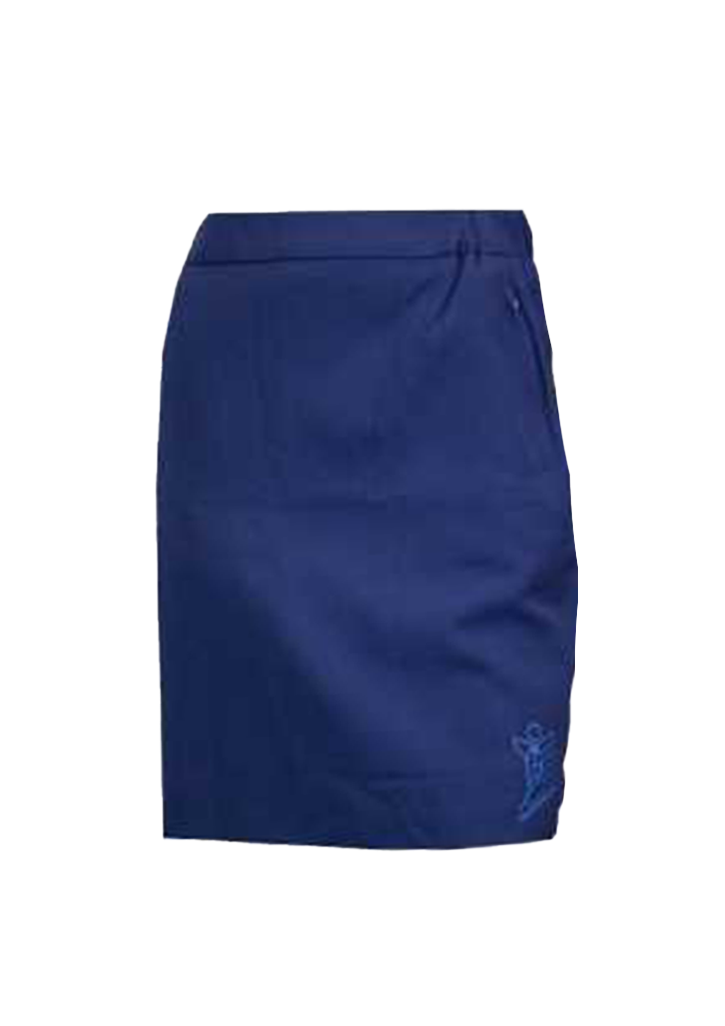 Trident High School Single Pleat Skirt Royal